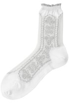 【アンティパスト/ANTIPAST】のシアーフラワーソックス ホワイト|ID: prp329100004937435 ipo3291000000037049480