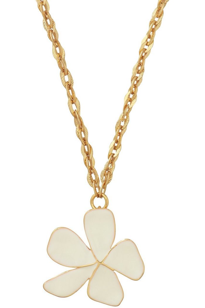 【セシル エ ジャンヌ/CECILE ET JEANNE】のエマイユ ホワイト フルール チェーンネックレス インテリア・キッズ・メンズ・レディースファッション・服の通販 founy(ファニー) https://founy.com/ ファッション Fashion レディースファッション Fashion for Women ジュエリー Jewelry ネックレス Necklaces & Pendants アクセサリー Fashion Accessories イヤリング Earrings エナメル Patent Leather シンプル Simple, Minimal チェーン Chain, Chain Strap ネックレス Necklace, Pendant Necklace |ID: prp329100004937499 ipo3291000000037049906