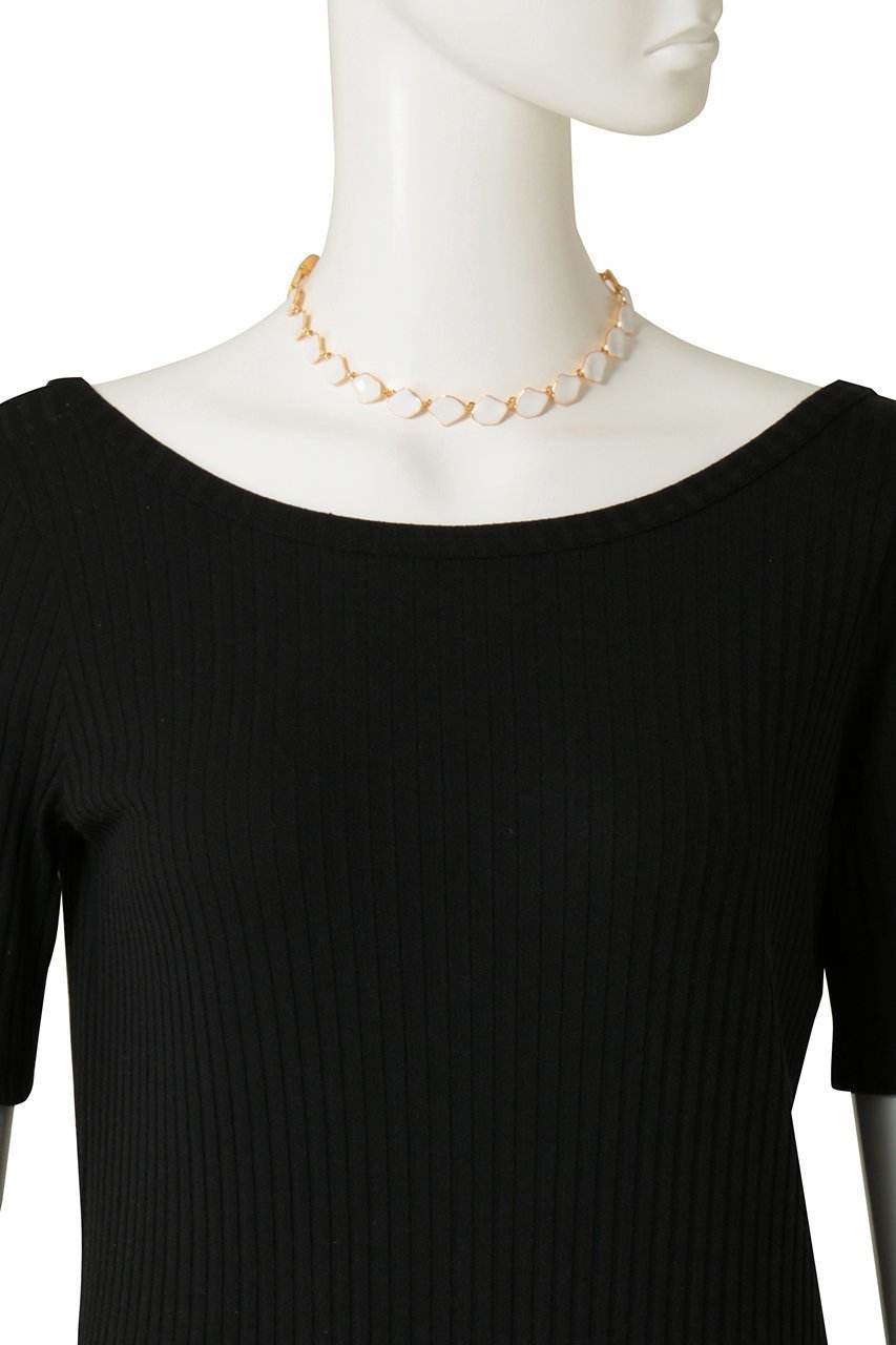 【セシル エ ジャンヌ/CECILE ET JEANNE】のエマイユ ホワイト×イエロー プレートネックレス 人気、トレンドファッション・服の通販 founy(ファニー) 　ファッション　Fashion　レディースファッション　Fashion for Women　ジュエリー　Jewelry　ネックレス　Necklaces & Pendants　イエロー　Yellow　エナメル　Patent Leather　コレクション　Collection, Seasonal Line　ネックレス　Necklace, Pendant Necklace　プレート　Plate, Dish　モノトーン　Monotone, Black and White　other-3|ID: prp329100004937500 ipo3291000000037049914