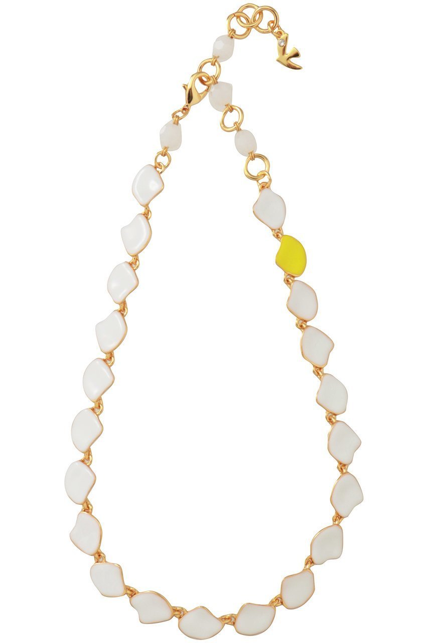【セシル エ ジャンヌ/CECILE ET JEANNE】のエマイユ ホワイト×イエロー プレートネックレス 人気、トレンドファッション・服の通販 founy(ファニー) 　ファッション　Fashion　レディースファッション　Fashion for Women　ジュエリー　Jewelry　ネックレス　Necklaces & Pendants　イエロー　Yellow　エナメル　Patent Leather　コレクション　Collection, Seasonal Line　ネックレス　Necklace, Pendant Necklace　プレート　Plate, Dish　モノトーン　Monotone, Black and White　other-4|ID: prp329100004937500 ipo3291000000037049915
