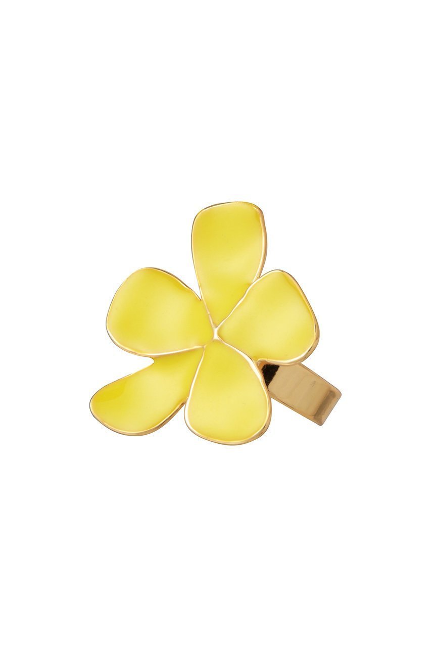 【セシル エ ジャンヌ/CECILE ET JEANNE】のエマイユ イエロー フルールリング 人気、トレンドファッション・服の通販 founy(ファニー) 　ファッション　Fashion　レディースファッション　Fashion for Women　おすすめ　Recommended / Our Picks　アクセサリー　Fashion Accessories　イエロー　Yellow　イヤリング　Earrings　エナメル　Patent Leather　エレガント 上品　Elegant　シンプル　Simple, Minimal　プレート　Plate, Dish　人気　Popular, Best Seller　 other-1|ID: prp329100004937501 ipo3291000000037049920