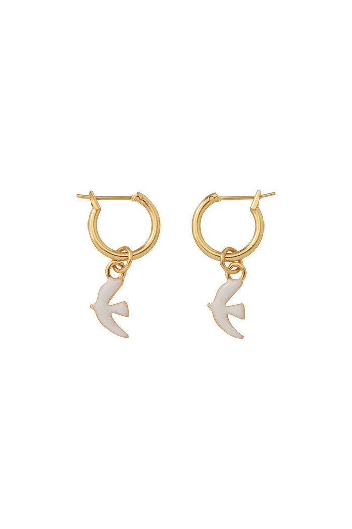 【セシル エ ジャンヌ/CECILE ET JEANNE】のエマイユ ホワイト ラ・コロンブ フープピアス インテリア・キッズ・メンズ・レディースファッション・服の通販 founy(ファニー) https://founy.com/ ファッション Fashion レディースファッション Fashion for Women ジュエリー Jewelry ファッションリング Fashion Rings イヤリング・フープ・ドロップタイプ Hoop, Drop & Clip Earrings おすすめ Recommended / Our Picks イヤリング Earrings エナメル Patent Leather コレクション Collection, Seasonal Line フォーマル Formal, Dressy フープ Hoop, Hoop Earrings エレガント 上品 Elegant |ID: prp329100004937504 ipo3291000000037049937