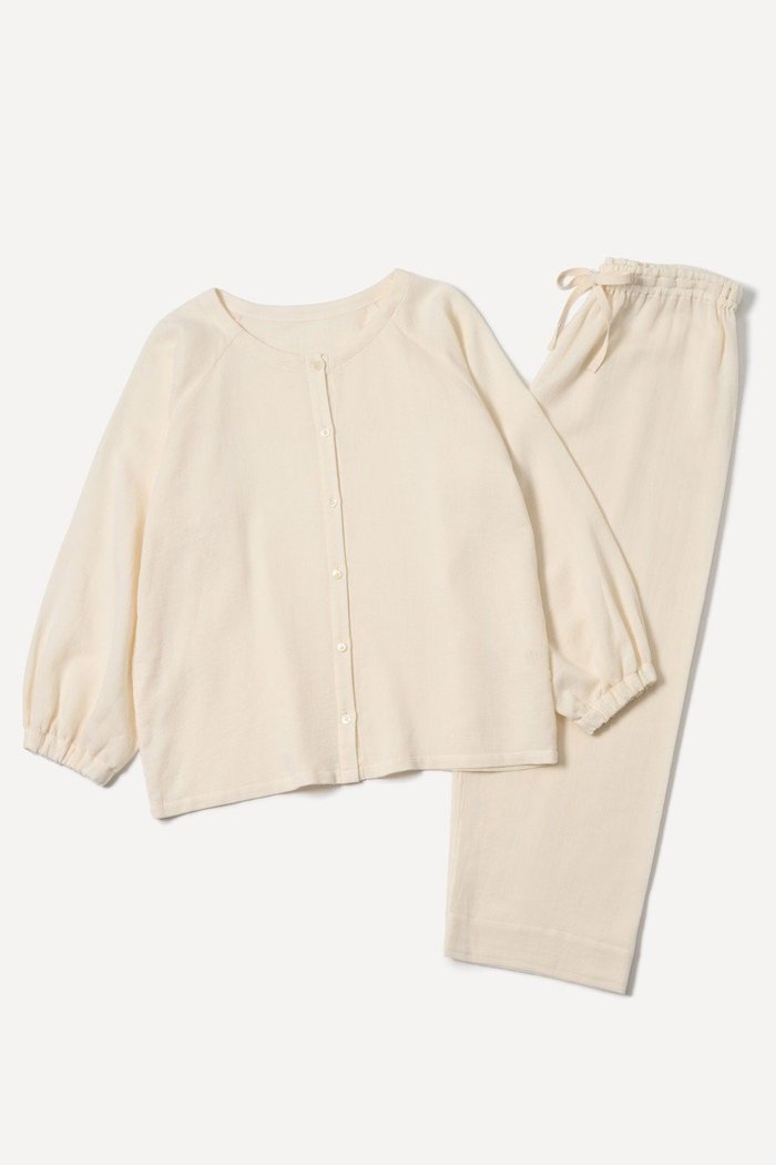 【プリスティン/PRISTINE】の変わりガーゼパフスリーブパジャマ インテリア・キッズ・メンズ・レディースファッション・服の通販 founy(ファニー) https://founy.com/ ファッション Fashion レディースファッション Fashion for Women トップス・カットソー Cut & Sew Tops おすすめ Recommended / Our Picks スリーブ Sleeve, Long Sleeve / Short Sleeve パジャマ Pajamas, Sleepwear |ID: prp329100004937514 ipo3291000000037049993