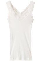 【プリスティン/PRISTINE】のシルクレーステレコタンクトップ 人気、トレンドファッション・服の通販 founy(ファニー) ファッション Fashion レディースファッション Fashion for Women 下着・ランジェリー Lingerie & Intimates その他ランジェリー・インナーアイテム Other Lingerie / Intimates インナー Innerwear シルク Silk, 100% Silk タンク Tank Top, Sleeveless Top チューブ Tube, Tube Top テレコ Ribbed, Rib Stitch フィット Fit, Slim Fit ランジェリー Lingerie, Intimate Wear リラックス Relax, Relaxed Fit thumbnail ホワイト|ID: prp329100004937518 ipo3291000000037050025