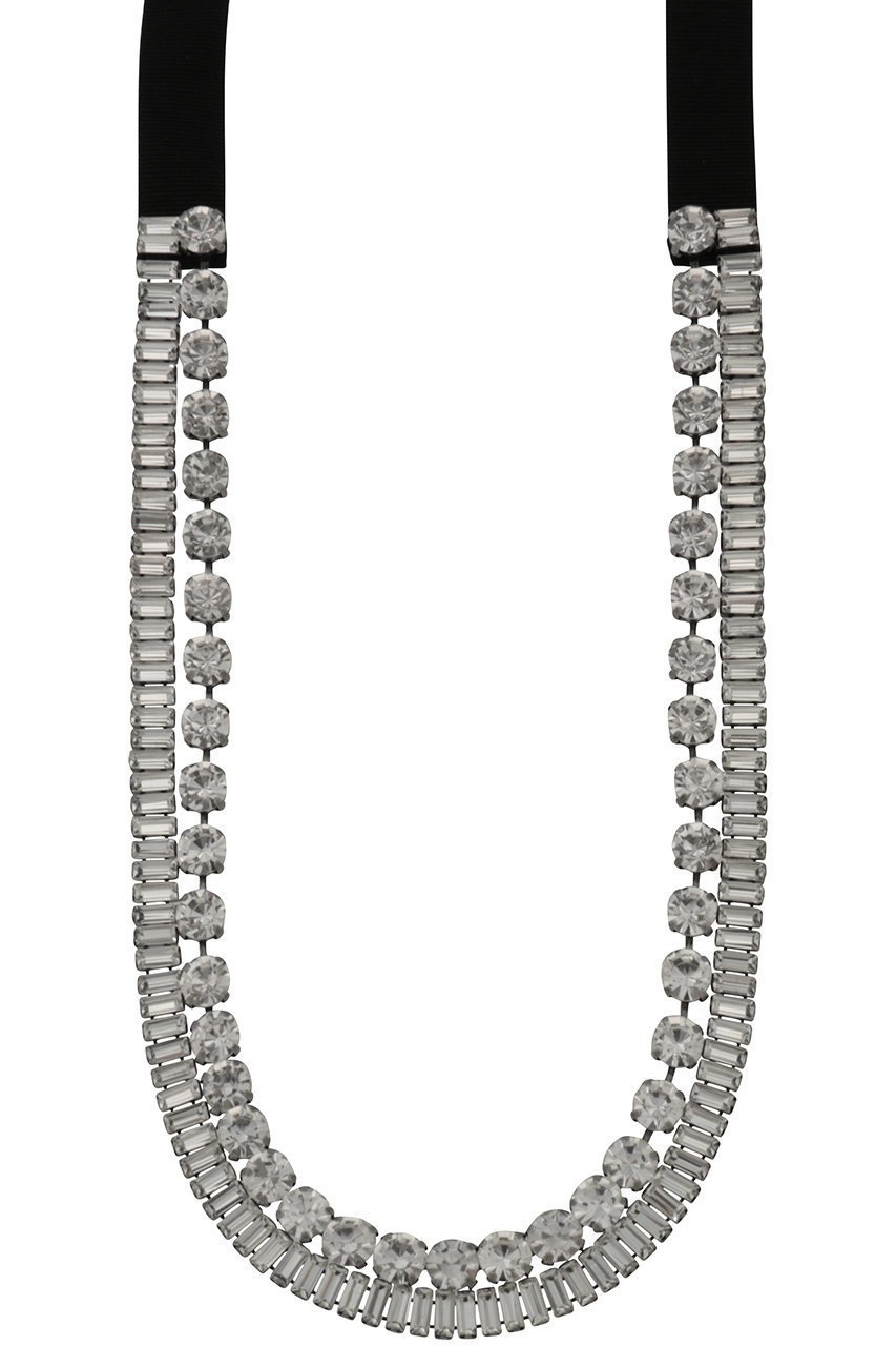 【ヌメロ ヴェントゥーノ/N°21】のテープリボン ビジュー ネックレス 人気、トレンドファッション・服の通販 founy(ファニー) 　ファッション　Fashion　レディースファッション　Fashion for Women　ジュエリー　Jewelry　ネックレス　Necklaces & Pendants　おすすめ　Recommended / Our Picks　シルバー　Silver, Metallic Silver　シンプル　Simple, Minimal　スポーティ　Sporty, Casual Athletic　デコルテ　Décolleté, Neckline　ネックレス　Necklace, Pendant Necklace　ビジュー　Bijou, Jewel-like Accent　ラグジュアリー　Luxury, Elegant　リボン　Ribbon, Bow　リュクス　Luxury, Elegant, High-End, Chic　 other-1|ID: prp329100004937521 ipo3291000000037050047