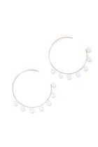 【ルボンボン/les bonbon】のflotter pearl hoop ピアス M 人気、トレンドファッション・服の通販 founy(ファニー) ファッション Fashion レディースファッション Fashion for Women ジュエリー Jewelry ファッションリング Fashion Rings イヤリング・フープ・ドロップタイプ Hoop, Drop & Clip Earrings イヤリング Earrings ジャケット Jacket, Outerwear パール Pearl, Pearl Accent ビッグ Big, Oversized フープ Hoop, Hoop Earrings モダン Modern, Contemporary thumbnail イエローゴールド|ID: prp329100004937530 ipo3291000000037050123