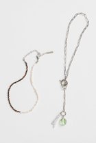【メゾンスペシャル/MAISON SPECIAL】のDouble Necklace/ダブルネックレス 人気、トレンドファッション・服の通販 founy(ファニー) ファッション Fashion レディースファッション Fashion for Women ジュエリー Jewelry ネックレス Necklaces & Pendants ガラス Glass, Glassware シンプル Simple, Minimal ダブル Double, Double-Breasted チェーン Chain, Chain Strap ネックレス Necklace, Pendant Necklace パール Pearl, Pearl Accent ロング Long, Long-Length エレガント 上品 Elegant thumbnail M.GRN(ミントグリーン)|ID: prp329100004937532 ipo3291000000037050140
