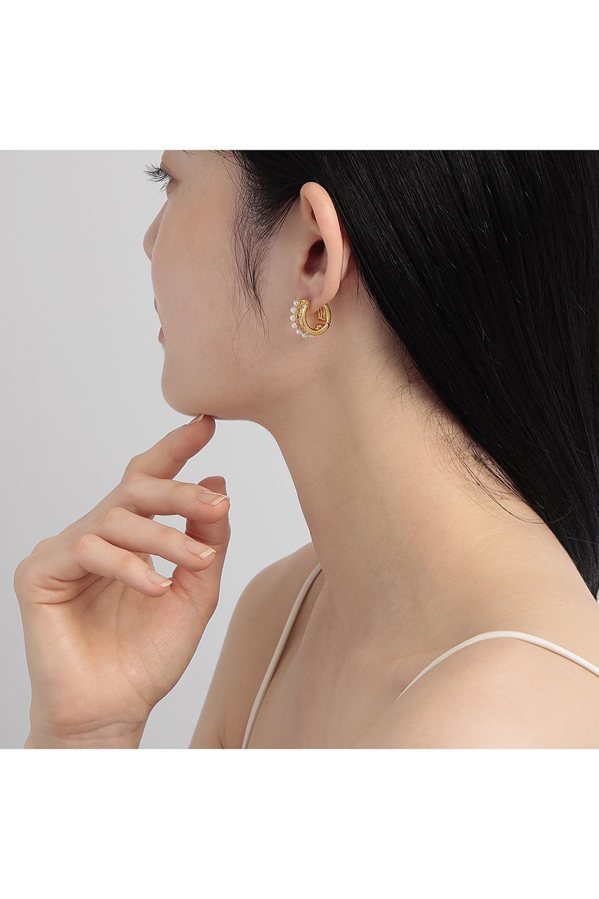 【プラス ヴァンドーム/Plus Vendome】の【ELLE SHOP限定】パール×キュービックジルコニア キャッチレスピアス 人気、トレンドファッション・服の通販 founy(ファニー) 　ファッション　Fashion　レディースファッション　Fashion for Women　ジュエリー　Jewelry　ファッションリング　Fashion Rings　イヤリング・フープ・ドロップタイプ　Hoop, Drop & Clip Earrings　イヤリング　Earrings　クリスタル　Crystal, Swarovski　コンビ　Combo, Combination Style　ストール　Stole, Wrap　パール　Pearl, Pearl Accent　other-8|ID: prp329100004937534 ipo3291000000037050159