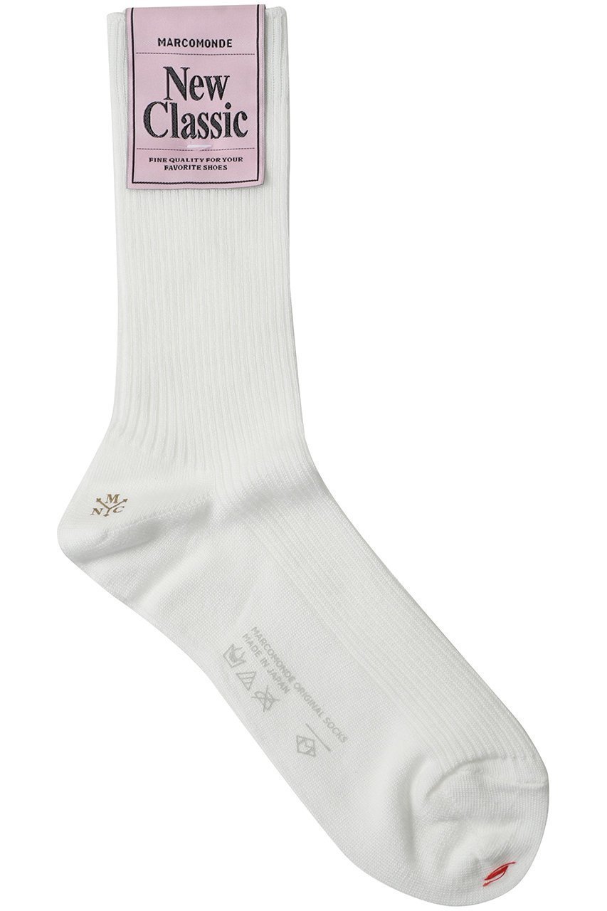 【プルミエ アロンディスモン/1er Arrondissement】の【MARCOMONDE】リブソックス インテリア・キッズ・メンズ・レディースファッション・服の通販 founy(ファニー) 　ファッション　Fashion　レディースファッション　Fashion for Women　ソックス&靴下　Socks & Hosiery　レッグウェア・ストッキング　Legwear & Hosiery　シンプル　Simple, Minimal　スニーカー　Sneakers, Trainers　ソックス　Socks, Hosiery　フィット　Fit, Slim Fit　マニッシュ　Mannish, Boyish　定番　Standard, Basic Item　ホワイト|ID: prp329100004937536 ipo3291000000037050166