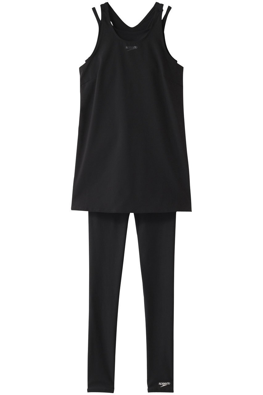 【スピード/Speedo】のエアパロング インテリア・キッズ・メンズ・レディースファッション・服の通販 founy(ファニー) 　ファッション　Fashion　レディースファッション　Fashion for Women　トップス・カットソー　Cut & Sew Tops　スポーツウェア　Functional & Stylish Sportswear　スポーツ トップス　Athletic Tops / Workout Tops / Training Shirts　インナー　Innerwear　エアリー　Airy Texture　スポーツ　Sports, Activewear　セパレート　Separate, Two-Piece　フレア　Flare, Flared　ロング　Long, Long-Length　再入荷　Restock / Back in Stock　水着　Swimsuit, Swimwear　ブラック|ID: prp329100004937560 ipo3291000000037050345