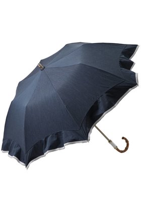 【グレイシー/Gracy】の晴雨兼用楽折傘 Denim frill 人気、トレンドファッション・服の通販 founy(ファニー) ファッション Fashion レディースファッション Fashion for Women レイングッズ・傘・晴雨兼用傘 Umbrellas & Rain Gear デニム Denim, Jeans Material ハンカチ Handkerchief, Hanky バランス Balance, Style Balance パイピング Piping, Trim Design フリル Frill, Ruffle モダン Modern, Contemporary 傘 Umbrella, Parasol 時計 Watch, Wristwatch |ID:prp329100004937569