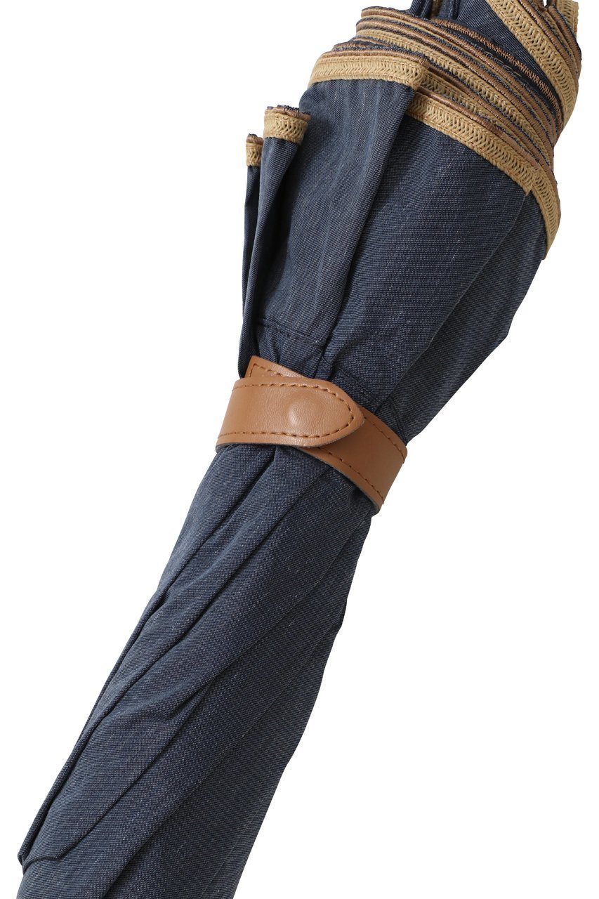 【グレイシー/Gracy】の晴雨兼用楽折傘 Denim frill 人気、トレンドファッション・服の通販 founy(ファニー) 　ファッション　Fashion　レディースファッション　Fashion for Women　レイングッズ・傘・晴雨兼用傘　Umbrellas & Rain Gear　デニム　Denim, Jeans Material　ハンカチ　Handkerchief, Hanky　バランス　Balance, Style Balance　パイピング　Piping, Trim Design　フリル　Frill, Ruffle　モダン　Modern, Contemporary　傘　Umbrella, Parasol　時計　Watch, Wristwatch　other-3|ID: prp329100004937569 ipo3291000000037050426