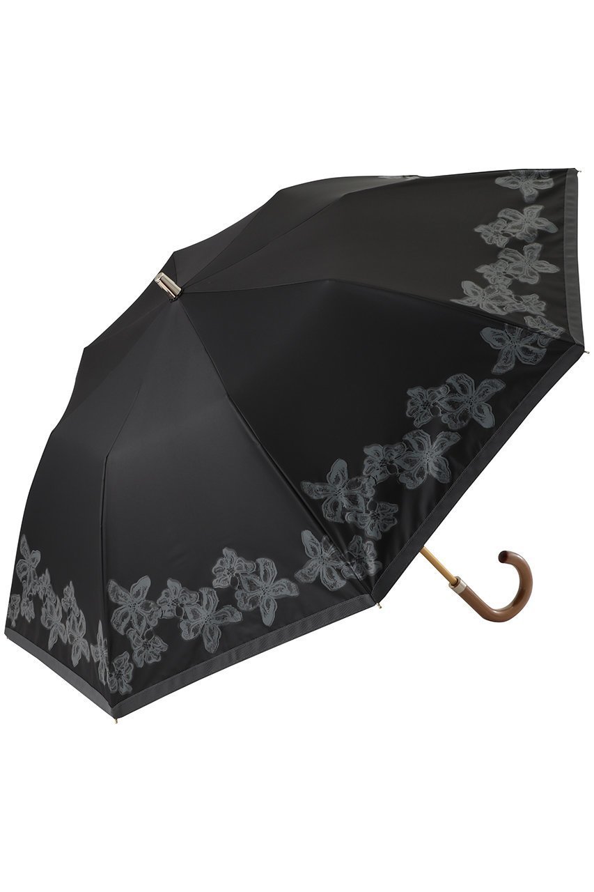 【アシーナ ニューヨーク/Athena New York】のAmanda Lace 折りたたみ傘(晴雨兼用) インテリア・キッズ・メンズ・レディースファッション・服の通販 founy(ファニー) 　ファッション　Fashion　レディースファッション　Fashion for Women　レイングッズ・傘・晴雨兼用傘　Umbrellas & Rain Gear　コンパクト　Compact, Small Size　ハンカチ　Handkerchief, Hanky　傘　Umbrella, Parasol　時計　Watch, Wristwatch　ブラック×グレー|ID: prp329100004937597 ipo3291000000037050633