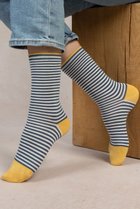 【ブルーフォレ/BLEUFORET】の6537 コットンボーダーソックス グレー|ID: prp329100004937607 ipo3291000000037050682