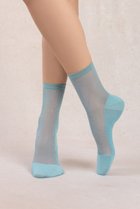 【ブルーフォレ/BLEUFORET】の6609 ジオメトリックシアーソックス ブルー|ID: prp329100004937608 ipo3291000000037050685