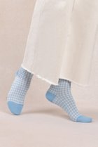 【ブルーフォレ/BLEUFORET】の6601 マーセライズドコットン ギンガムチェックアンクルソックス 人気、トレンドファッション・服の通販 founy(ファニー) ファッション Fashion レディースファッション Fashion for Women ソックス&靴下 Socks & Hosiery レッグウェア・ストッキング Legwear & Hosiery アンクル Ankle-Length Design ギンガム Gingham, Gingham Fabric シルケット Silket, Silky Cotton ソックス Socks, Hosiery チェック Check, Plaid, Tartan フィット Fit, Slim Fit 春 Spring thumbnail ブルー|ID: prp329100004937611 ipo3291000000037050695
