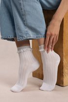 【ブルーフォレ/BLEUFORET】の6597 マーセライズドコットン フリルアンクルソックス 人気、トレンドファッション・服の通販 founy(ファニー) ファッション Fashion レディースファッション Fashion for Women ソックス&靴下 Socks & Hosiery レッグウェア・ストッキング Legwear & Hosiery アンクル Ankle-Length Design ソックス Socks, Hosiery フェミニン Feminine, Girly フリル Frill, Ruffle thumbnail ホワイト|ID: prp329100004937613 ipo3291000000037050702