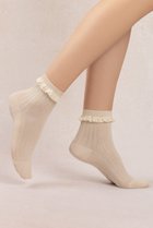 【ブルーフォレ/BLEUFORET】の6597 マーセライズドコットン フリルアンクルソックス 人気、トレンドファッション・服の通販 founy(ファニー) ファッション Fashion レディースファッション Fashion for Women ソックス&靴下 Socks & Hosiery レッグウェア・ストッキング Legwear & Hosiery アンクル Ankle-Length Design ソックス Socks, Hosiery フェミニン Feminine, Girly フリル Frill, Ruffle thumbnail ベージュ|ID: prp329100004937613 ipo3291000000037050703