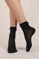 【ブルーフォレ/BLEUFORET】の6597 マーセライズドコットン フリルアンクルソックス 人気、トレンドファッション・服の通販 founy(ファニー) ファッション Fashion レディースファッション Fashion for Women ソックス&靴下 Socks & Hosiery レッグウェア・ストッキング Legwear & Hosiery アンクル Ankle-Length Design ソックス Socks, Hosiery フェミニン Feminine, Girly フリル Frill, Ruffle thumbnail ブラック|ID: prp329100004937613 ipo3291000000037050704