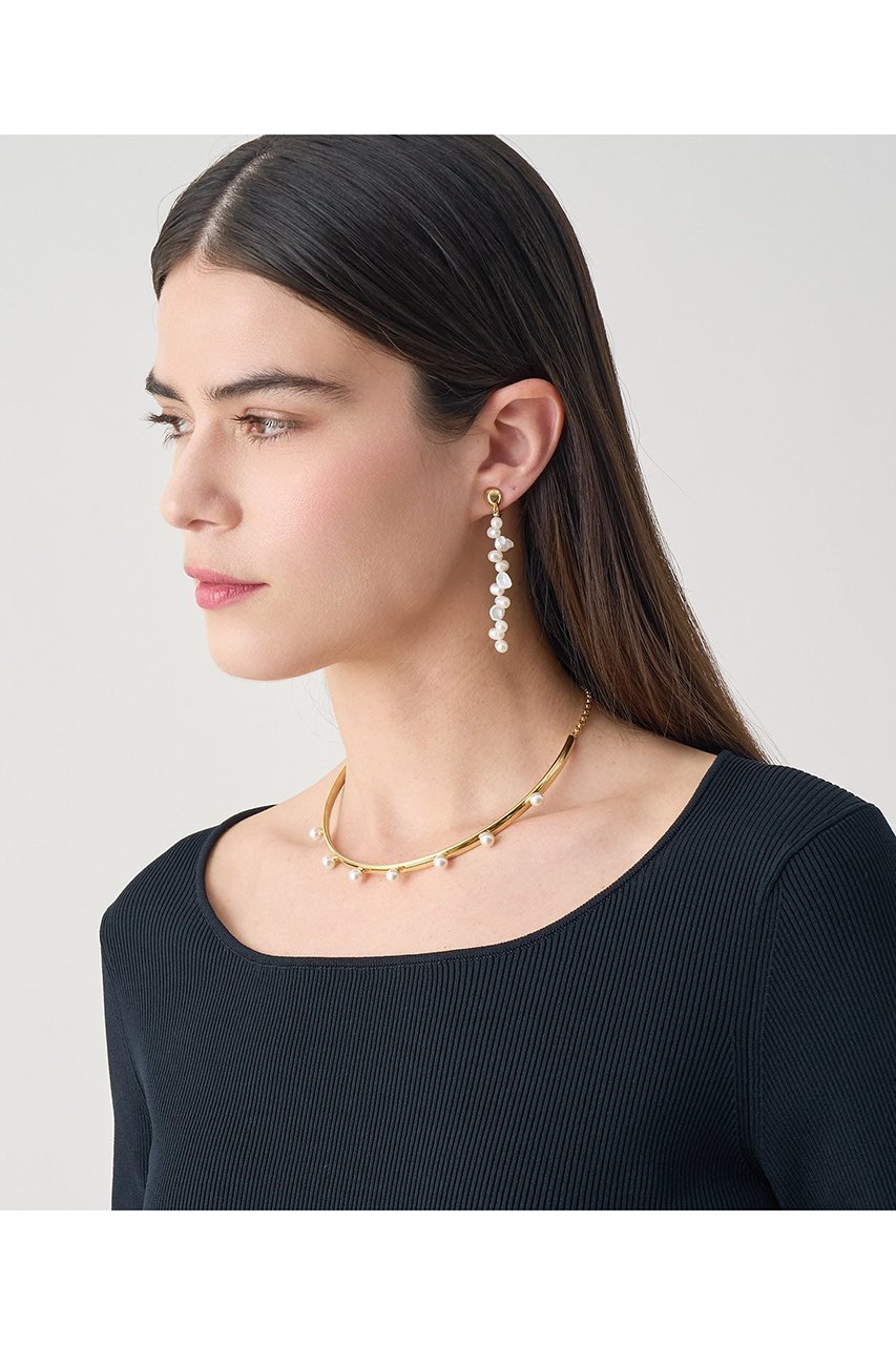 【アナイ/ANAYI】の【Eternal Line 2026】パールプレートチョーカーネックレス 人気、トレンドファッション・服の通販 founy(ファニー) 　ファッション　Fashion　レディースファッション　Fashion for Women　ジュエリー　Jewelry　ネックレス　Necklaces & Pendants　オケージョン　Occasion Wear　チェーン　Chain, Chain Strap　ネックレス　Necklace, Pendant Necklace　バランス　Balance, Style Balance　パール　Pearl, Pearl Accent　プレート　Plate, Dish　モダン　Modern, Contemporary　エレガント 上品　Elegant　other-5|ID: prp329100004937615 ipo3291000000037050719