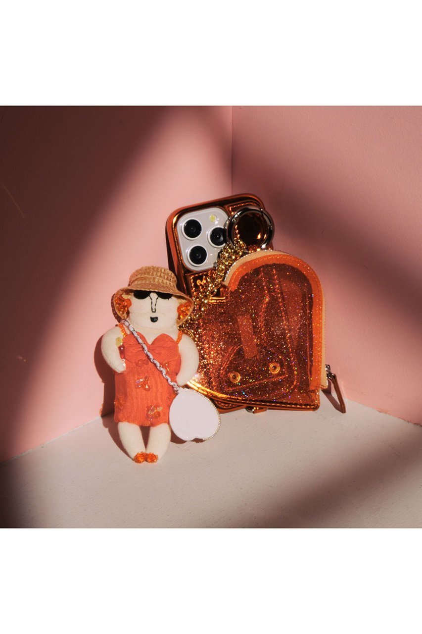 【エジュー/ajew】の【MUVEIL×ajew】Grandma charm 人気、トレンドファッション・服の通販 founy(ファニー) 　ファッション　Fashion　レディースファッション　Fashion for Women　オレンジ　Orange　クール　Cool, Chic　スパンコール　Sequins, Sequin Embellishment　スペシャル　Special, Limited Edition　女優　Actress Style, Celebrity Inspired　チャーム　Charm, Pendant　ドレス　Dress, One-Piece　ハンド　Hand, Handmade　パーティ　Party, Party Style　ラップ　Wrap, Wrap Design　レース　Lace, Lace Fabric　ローズ　Rose, Rose Motif　other-4|ID: prp329100004937616 ipo3291000000037050730