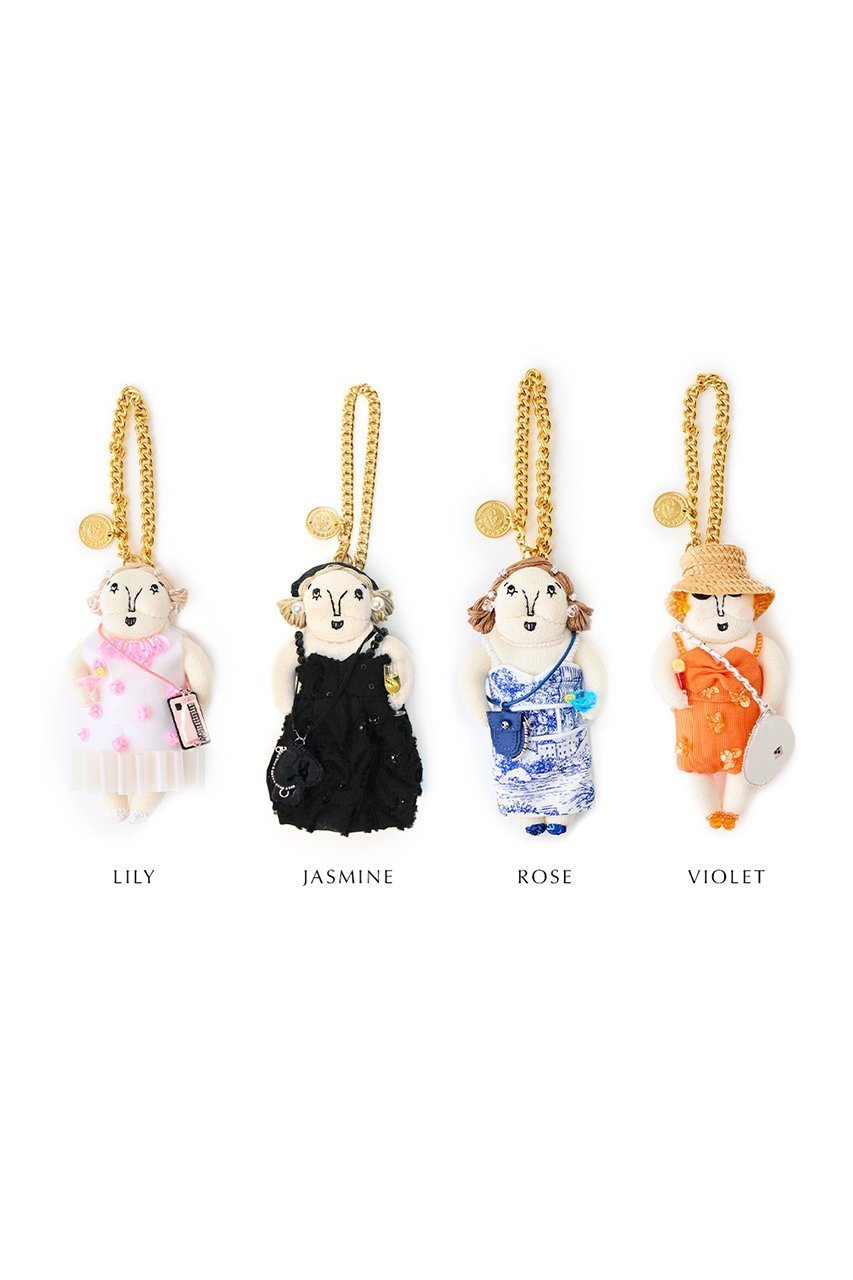 【エジュー/ajew】の【MUVEIL×ajew】Grandma charm 人気、トレンドファッション・服の通販 founy(ファニー) 　ファッション　Fashion　レディースファッション　Fashion for Women　オレンジ　Orange　クール　Cool, Chic　スパンコール　Sequins, Sequin Embellishment　スペシャル　Special, Limited Edition　女優　Actress Style, Celebrity Inspired　チャーム　Charm, Pendant　ドレス　Dress, One-Piece　ハンド　Hand, Handmade　パーティ　Party, Party Style　ラップ　Wrap, Wrap Design　レース　Lace, Lace Fabric　ローズ　Rose, Rose Motif　other-7|ID: prp329100004937616 ipo3291000000037050733