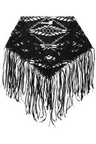 【エリオポール/heliopole】の【ASAUCE MELER】トライアングルレースストール ブラック|ID: prp329100004937618 ipo3291000000037050741