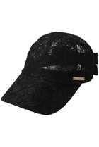 【アシーナ ニューヨーク/Athena New York】のBonita バックリボンレースキャップ ブラック|ID: prp329100004937660 ipo3291000000037051024