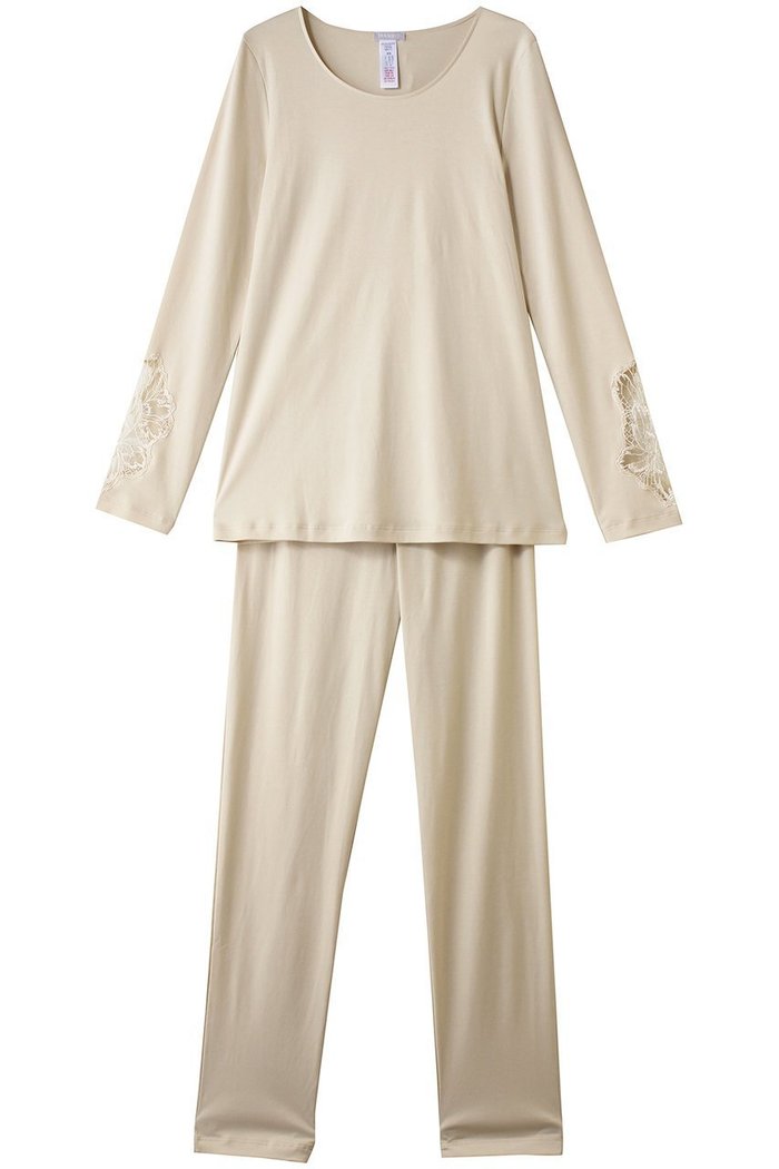 【ハンロ/HANRO】の袖レースパジャマ インテリア・キッズ・メンズ・レディースファッション・服の通販 founy(ファニー) https://founy.com/ ファッション Fashion レディースファッション Fashion for Women トップス・カットソー Cut & Sew Tops エレガント 上品 Elegant シルケット Silket, Silky Cotton パジャマ Pajamas, Sleepwear ボトム Bottoms, Lower Wear ラグジュアリー Luxury, Elegant リュクス Luxury, Elegant, High-End, Chic リラックス Relax, Relaxed Fit レース Lace, Lace Fabric |ID: prp329100004937672 ipo3291000000037051133