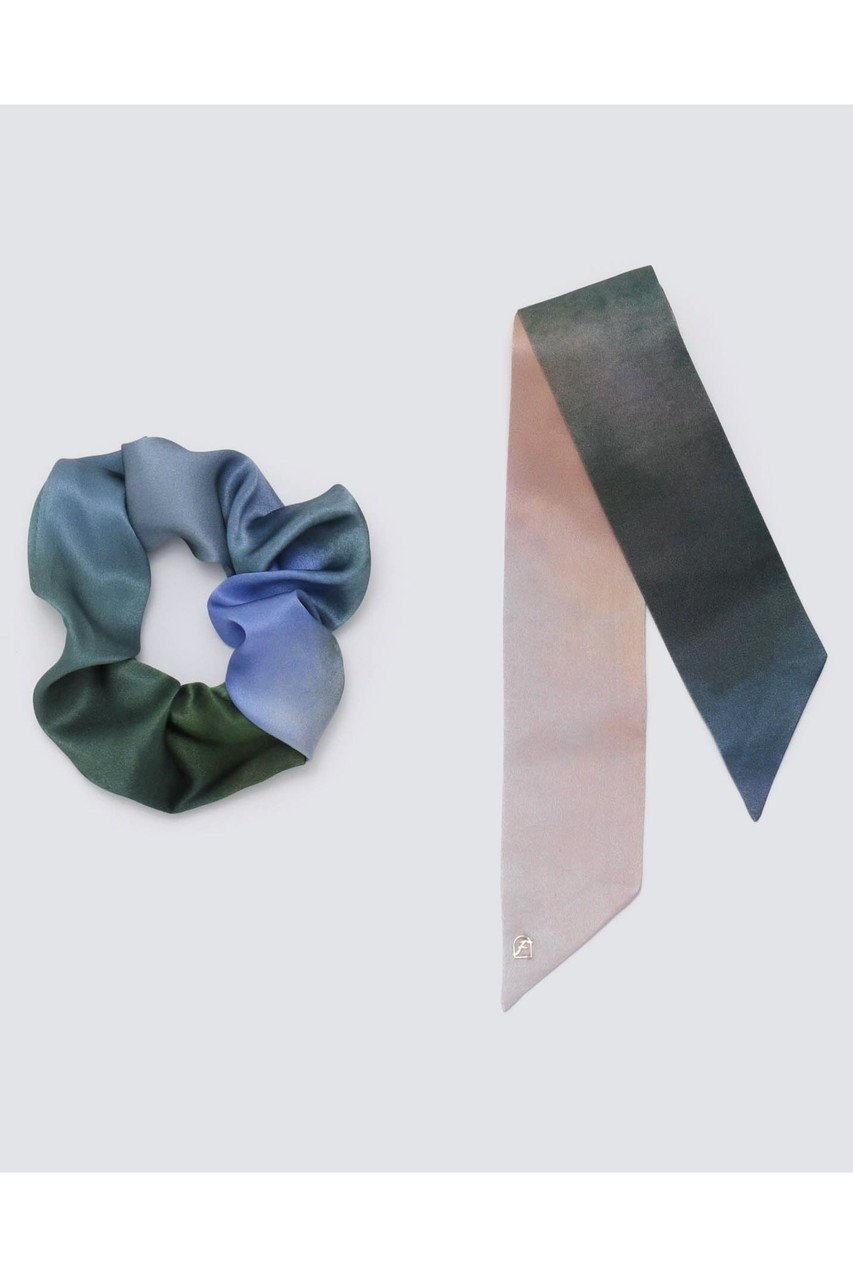 【フートーキョー/Foo Tokyo】のウォータカラーシルクリボンシュシュ 2WAYタイプ 人気、トレンドファッション・服の通販 founy(ファニー) 　ファッション　Fashion　レディースファッション　Fashion for Women　シュシュ&ヘアアクセ/ヘアアレンジ　Scrunchies & Hair Accessories　お家時間・ステイホーム　Stay Home / At Home　アクセサリー　Fashion Accessories　シルク　Silk, 100% Silk　パジャマ　Pajamas, Sleepwear　リボン　Ribbon, Bow　other-3|ID: prp329100004937703 ipo3291000000037051368