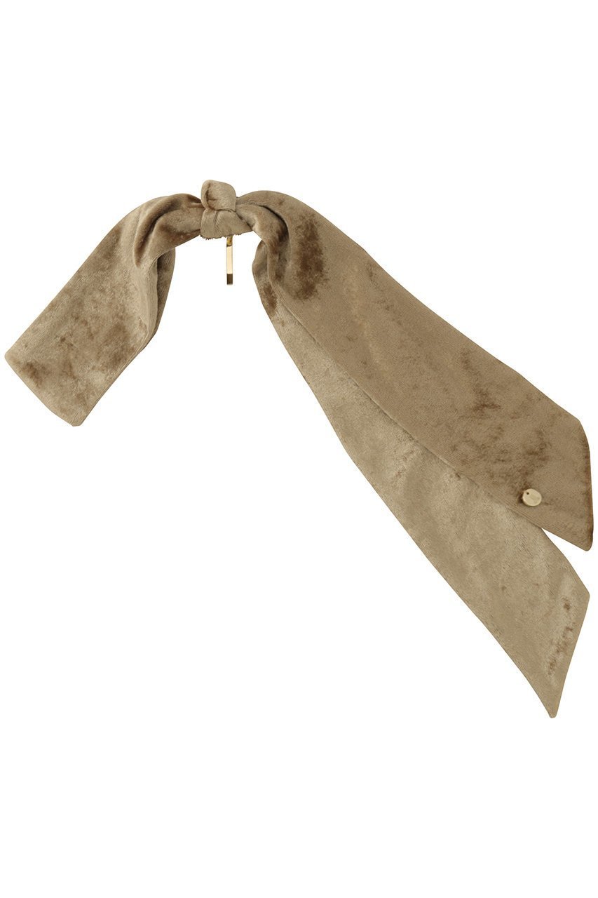 【ランバン オン ブルー/LANVIN en Bleu】のベロアリボンヘアカフ インテリア・キッズ・メンズ・レディースファッション・服の通販 founy(ファニー) 　ファッション　Fashion　レディースファッション　Fashion for Women　トップス・カットソー　Cut & Sew Tops　ベロアトップス　Velour Tops / Velvet-Look Items　シュシュ&ヘアアクセ/ヘアアレンジ　Scrunchies & Hair Accessories　なめらか　Smooth, Silky Texture　アクセサリー　Fashion Accessories　バレッタ　Barrette, Hair Clip　パーティ　Party, Party Style　ベルベット　Velvet, Velvety　リボン　Ribbon, Bow　リュクス　Luxury, Elegant, High-End, Chic　再入荷　Restock / Back in Stock　ベージュ|ID: prp329100004937708 ipo3291000000037051404