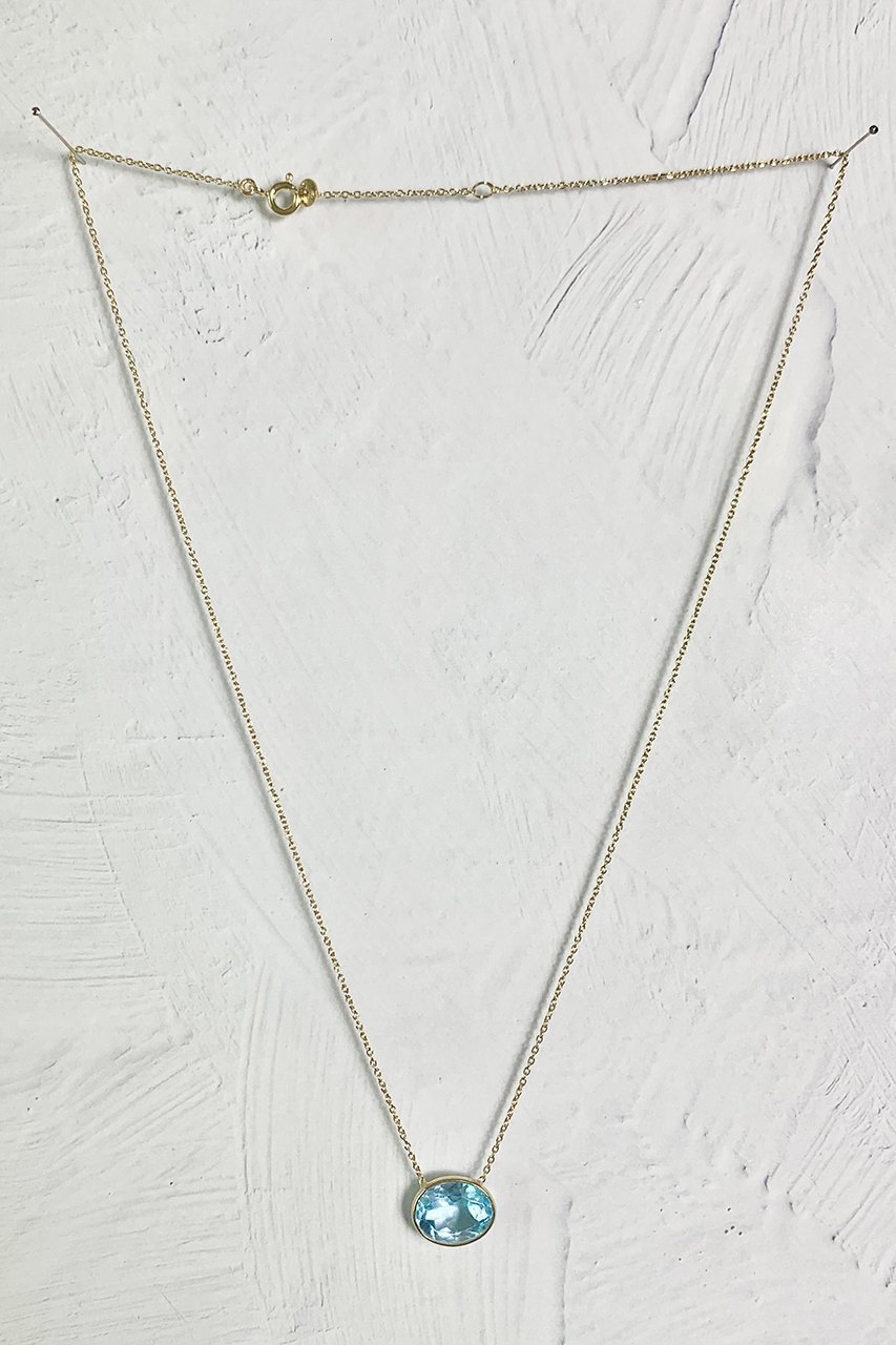 【その他のブランド/Other】のoval flower ネックレス(ブルートパーズ/ゴールド) 人気、トレンドファッション・服の通販 founy(ファニー) 　ファッション　Fashion　レディースファッション　Fashion for Women　ジュエリー　Jewelry　ネックレス　Necklaces & Pendants　カッティング　Cutting Detail　シンプル　Simple, Minimal　ストーン　Stone, Gem-Like　チェーン　Chain, Chain Strap　ネックレス　Necklace, Pendant Necklace　バランス　Balance, Style Balance　エレガント 上品　Elegant　other-3|ID: prp329100004937720 ipo3291000000037051471