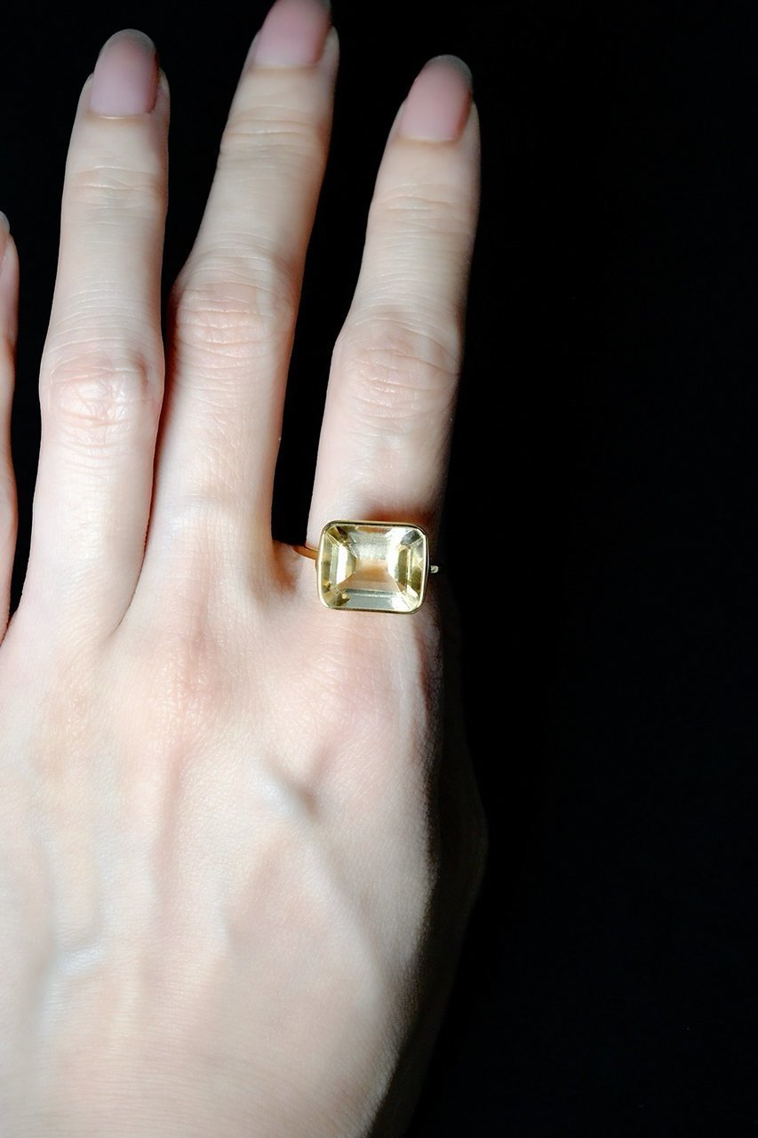 【その他のブランド/Other】のoctagon tile リング(シトリン/ゴールド) 人気、トレンドファッション・服の通販 founy(ファニー) 　ファッション　Fashion　レディースファッション　Fashion for Women　おすすめ　Recommended / Our Picks　ギフト プレゼント　Gift / Present　シェイプ　Shape, Slim Fit　シンプル　Simple, Minimal　ベーシック　Basic, Essential　other-5|ID: prp329100004937754 ipo3291000000037051677