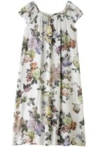 【イクコ/IKUKO】の60接結花柄ニットギャザーネグリジェ アイボリー|ID: prp329100004937761 ipo3291000000037051725