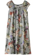 【イクコ/IKUKO】の60接結花柄ニットギャザーネグリジェ グレー|ID: prp329100004937761 ipo3291000000037051726