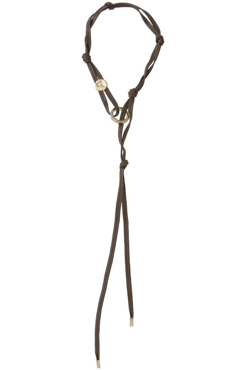 【マックスマーラ/Max Mara】の【MM】ORIGANO チョーカー インテリア・キッズ・メンズ・レディースファッション・服の通販 founy(ファニー) 　ファッション　Fashion　レディースファッション　Fashion for Women　ジュエリー　Jewelry　ネックレス　Necklaces & Pendants　シンプル　Simple, Minimal　チョーカー　Tulle, Mesh Fabric　ドレス　Dress, One-Piece　ネックレス　Necklace, Pendant Necklace　リュクス　Luxury, Elegant, High-End, Chic　エレガント 上品　Elegant　ダークブラウン|ID: prp329100004937779 ipo3291000000037051840