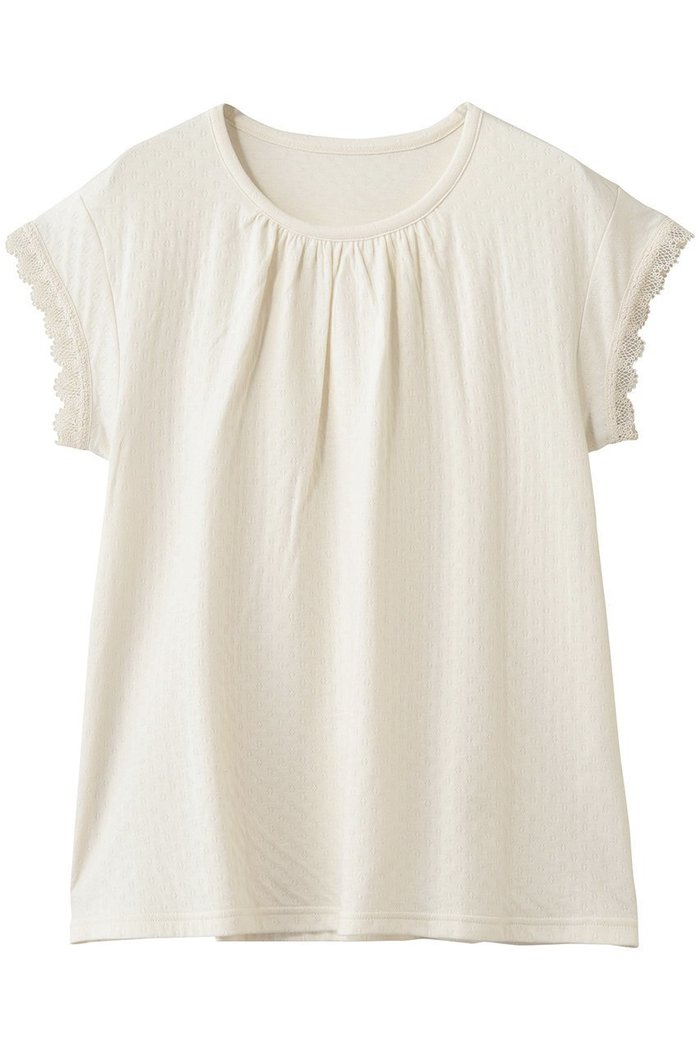 【ナナデコール/nanadecor】のスズラン半袖トップス インテリア・キッズ・メンズ・レディースファッション・服の通販 founy(ファニー) https://founy.com/ ファッション Fashion レディースファッション Fashion for Women トップス・カットソー Cut & Sew Tops ギャザー Gathered, Ruffled パジャマ Pajamas, Sleepwear リラックス Relax, Relaxed Fit レース Lace, Lace Fabric 半袖 Short Sleeve, Half Sleeve |ID: prp329100004937784 ipo3291000000037051866