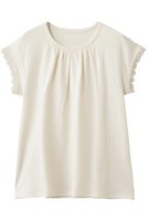 【ナナデコール/nanadecor】のスズラン半袖トップス 人気、トレンドファッション・服の通販 founy(ファニー) ファッション Fashion レディースファッション Fashion for Women トップス・カットソー Cut & Sew Tops ギャザー Gathered, Ruffled パジャマ Pajamas, Sleepwear リラックス Relax, Relaxed Fit レース Lace, Lace Fabric 半袖 Short Sleeve, Half Sleeve |ID:prp329100004937784