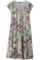 【イクコ/IKUKO】の60接結花柄ニットレースVネックネグリジェ グレー|ID: prp329100004937796 ipo3291000000037051951