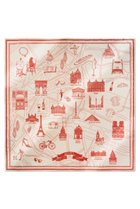 【アロー/aLORS】のFoulard Ex-libris Paris x aLORS -une collaboration d exception オレンジ×アイボリー|ID: prp329100004937837 ipo3291000000037052329