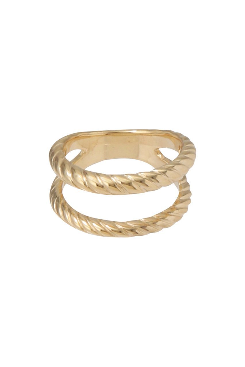 【デイジー ロンドン/DAISY LONDON】のDOUBLE ROPE リング インテリア・キッズ・メンズ・レディースファッション・服の通販 founy(ファニー) 　ファッション　Fashion　レディースファッション　Fashion for Women　オケージョン　Occasion Wear　クール　Cool, Chic　トレンド　Trend, Trending Now　ミックス　Mix, Mixed Style　リュクス　Luxury, Elegant, High-End, Chic　ゴールド|ID: prp329100004937864 ipo3291000000037052507