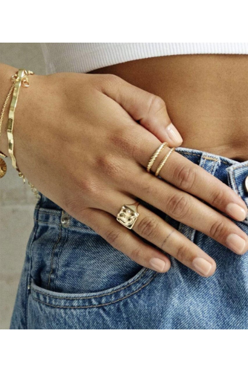 【デイジー ロンドン/DAISY LONDON】のDOUBLE ROPE リング 人気、トレンドファッション・服の通販 founy(ファニー) 　ファッション　Fashion　レディースファッション　Fashion for Women　オケージョン　Occasion Wear　クール　Cool, Chic　トレンド　Trend, Trending Now　ミックス　Mix, Mixed Style　リュクス　Luxury, Elegant, High-End, Chic　other-2|ID: prp329100004937864 ipo3291000000037052508