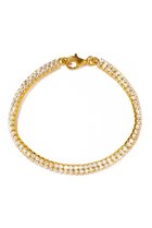 【ルボンボン/les bonbon】のprincess double ブレスレット 人気、トレンドファッション・服の通販 founy(ファニー) ファッション Fashion レディースファッション Fashion for Women ジュエリー Jewelry チェーン＆カフブレスレット Cuff & Chain Bracelets バングル・カフブレスレット Bangles & Cuff Bracelets ストーン Stone, Gem-Like ブレスレット Bracelet, Wristband リュクス Luxury, Elegant, High-End, Chic ワンポイント One Point, Statement Accent エレガント 上品 Elegant thumbnail ゴールド|ID: prp329100004937868 ipo3291000000037052535