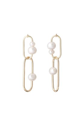 【ナチュラリジュエリ/NATURALI JEWELRY】のFlowオーバルリンクピアス 人気、トレンドファッション・服の通販 founy(ファニー) ファッション Fashion レディースファッション Fashion for Women ジュエリー Jewelry ファッションリング Fashion Rings イヤリング・フープ・ドロップタイプ Hoop, Drop & Clip Earrings アシンメトリー Asymmetrical Style イヤリング Earrings オーバル Oval Design シンプル Simple, Minimal パーティ Party, Party Style パール Pearl, Pearl Accent フープ Hoop, Hoop Earrings ロング Long, Long-Length |ID:prp329100004937903