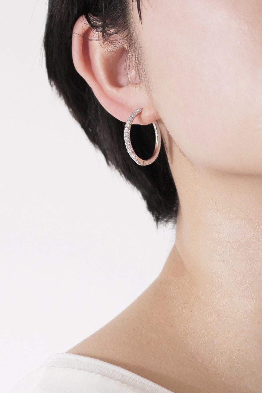 【アヤミ ジュエリー/AYAMI jewelry】のPave フープピアス 人気、トレンドファッション・服の通販 founy(ファニー) 　ファッション　Fashion　レディースファッション　Fashion for Women　ジュエリー　Jewelry　ファッションリング　Fashion Rings　イヤリング・フープ・ドロップタイプ　Hoop, Drop & Clip Earrings　イヤリング　Earrings　フープ　Hoop, Hoop Earrings　リュクス　Luxury, Elegant, High-End, Chic　人気　Popular, Best Seller　other-2|ID: prp329100004937906 ipo3291000000037052797