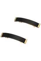 【エントワフェイン/ENTWURFEIN】のNora Mini バレッタ(2P set) ブラック×ゴールド|ID: prp329100004937909 ipo3291000000037052808