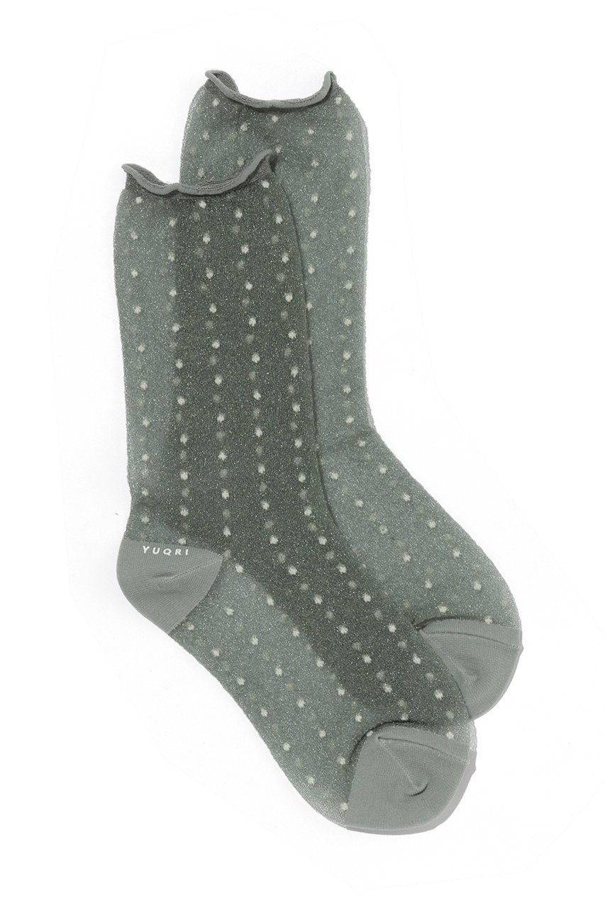 【ユクリ/YUQRI】のDotVeil ソックス インテリア・キッズ・メンズ・レディースファッション・服の通販 founy(ファニー) 　ファッション　Fashion　レディースファッション　Fashion for Women　ソックス&靴下　Socks & Hosiery　レッグウェア・ストッキング　Legwear & Hosiery　サンダル　Sandals, Summer Shoes　シアー　Sheer, See-Through　ソックス　Socks, Hosiery　ドット　Polka Dot, Dot Pattern　エレガント 上品　Elegant　グレー|ID: prp329100004937917 ipo3291000000037052858