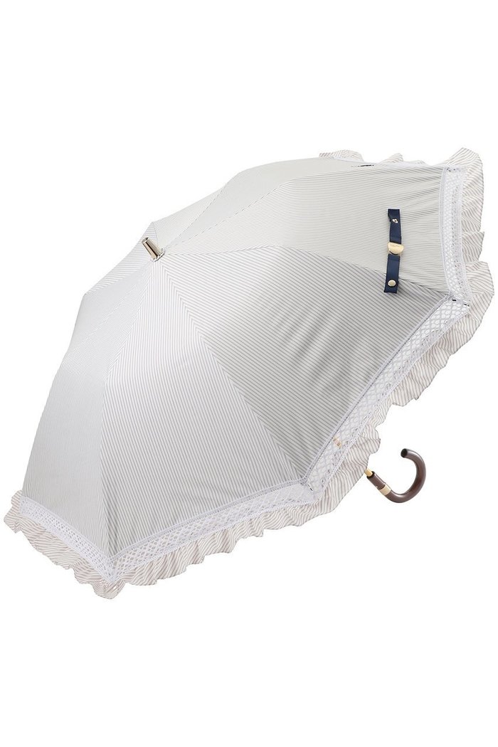 【ポロラルフローレン/POLO RALPH LAUREN】の【晴雨兼用】折畳傘ストライプフリル インテリア・キッズ・メンズ・レディースファッション・服の通販 founy(ファニー) https://founy.com/ ファッション Fashion レディースファッション Fashion for Women レイングッズ・傘・晴雨兼用傘 Umbrellas & Rain Gear スカラップ Scallop, Scalloped Edge ストライプ Stripe, Striped Pattern ハンカチ Handkerchief, Hanky フィット Fit, Slim Fit フリル Frill, Ruffle レース Lace, Lace Fabric 傘 Umbrella, Parasol 夏 Summer 時計 Watch, Wristwatch |ID: prp329100004937918 ipo3291000000037052865