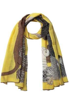 【プレインピープル/PLAIN PEOPLE】 【INOUI EDITIONS】ストール人気、トレンドファッション・服の通販 founy(ファニー) ファッション Fashion レディースファッション Fashion for Women ストール Soft & Warm Scarves マフラー・スヌード / 冬小物の定番 Scarves & Mufflers イエロー Yellow オレンジ Orange ストール Stole, Wrap マフラー Scarf, Muffler モチーフ Motif, Design Theme 犬 Dog |ID:prp329100004937933