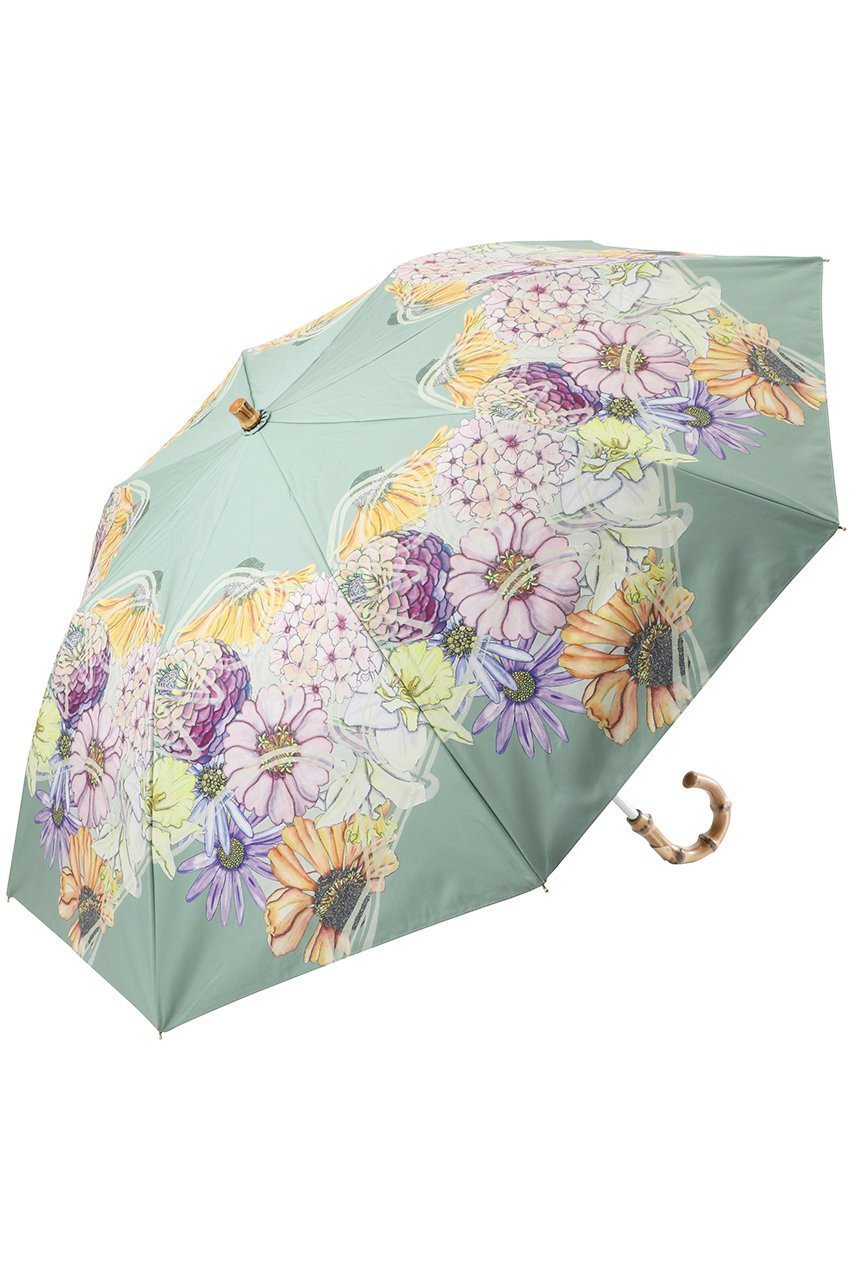 【スウォッシュロンドン/SWASH LONDON】の【晴雨兼用】折畳傘 FLOWER Scarf Pt インテリア・キッズ・メンズ・レディースファッション・服の通販 founy(ファニー) 　ファッション　Fashion　レディースファッション　Fashion for Women　パンツ　Pants & Trousers　レイングッズ・傘・晴雨兼用傘　Umbrellas & Rain Gear　カラフル　Colorful Design　コンパクト　Compact, Small Size　ハンカチ　Handkerchief, Hanky　フラワー　Flower, Floral　プリント　Print, Printed Pattern　傘　Umbrella, Parasol　時計　Watch, Wristwatch　オリーブグリーン|ID: prp329100004938023 ipo3291000000037053598